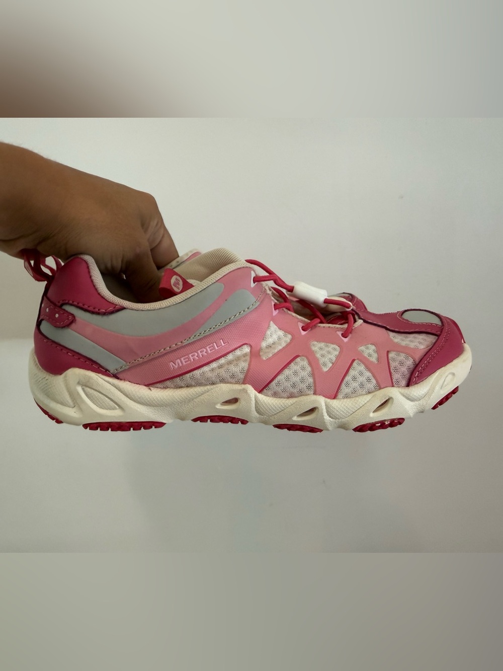Merrell Kids Girls Children's Aquaterra Sprite Water Marlin Shoes Sz 4.5 US Pink